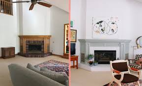 Move to housedecorinteriors.co.uk for purchase at reduced prices. Before After A 1990s Suburban Home Gets A Colorful Makeover Design Sponge
