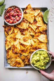 8 to 10 corn tortillas. Homemade Baked Tortilla Chips Healthy Delicious