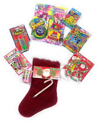 You get an assortment of 14 pieces of nostalgic candy per stocking. Rbs Classic Christmas Stocking Pre Filled With Toys Coloring Book Crayons Card Game Yoyo Lip Smacker Candy Jewelry Jax Girls 5 Up Girls Walmart Com Walmart Com