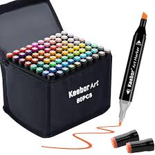 Amazon Com Keebor Advanced 80 1 Colors Dual Tip Alcohol Art Markers Plus 1 Blender Marker With Thick Packing General Mar Marker Art Alcohol Markers Markers