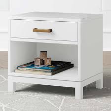 Curated inspiration for a modern home. White Bedside Tables Crate And Barrel