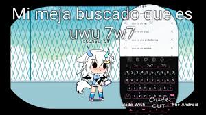 Las letras u u son de las que vemos últimamente y de manera muy frecuente en las redes en este caso, con las letras u u, la persona que las envía quiere reflejar una mezcla de. Que Es Uwu 7w7 Glmv Youtube