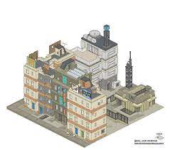 City Block One B 1 By Seigneur Hellequin Scifi City Sci Fi City Environmental Art