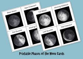 4.5 out of 5 stars. Printable Phases Of The Moon Cards Mostly Montessori