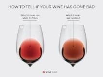 How can you tell if wine has gone off?