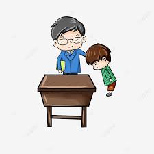 Sketsa gambar guru sedang mengajar. Gambar Kartun Murid Dan Guru Literatur