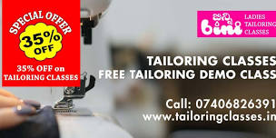Tailoring Classes - FREE TAILORING DEMO CLASS