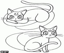 Sailormoonredraw sailormoon sailormoonfanart sailormoonredraw2020 anime digitalart fanart usagitsukino sailormoonusagi digitaldrawing. The Cats From Sailor Moon Coloring Page Printable Game