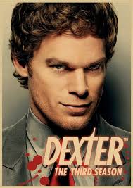 Horror serial telewizyjny Dexter plakaty z papieru typu Kraft holl z  nadrukiem plakatów klasyczna ściana naklejka ścienna do pokoju domowego