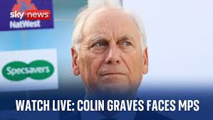 Former ECB Chairman Colin Graves appears before DCMS Select Committee