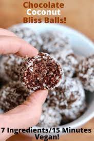 Healthy Easy And Decadent These No Bake Chocolate Coconut Date Balls Have Only 7 Ingredients Healthy Vegan Desserts Food Processor Recipes Vegan Snack Recipes