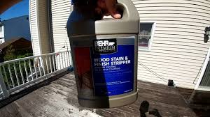 #1 deck wood stain stripper removes most oil and latex based finishes. Quick Review Of The Behr Wood Stain Stripper From Home Depot Youtube