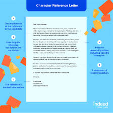 Character Reference Letter Sample And Tips Indeed Com