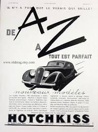 Black And White Magazine Ads Hotchkiss Vintage Poster Automobile Poster Black And White Advertising Vintage Car Ad Original Illustration Print Old French Magazine Ad Vintage Posters Illustration Print Hotchkiss
