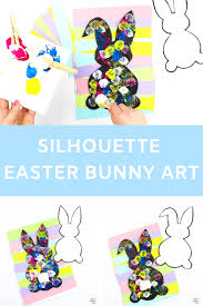 We have many teaching resources that will save you time and money, check out today! Silhouette Easter Bunny Art Arty Crafty Kids