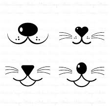 Instant Download 4 Designs Social Distance Animal Mask Etsy