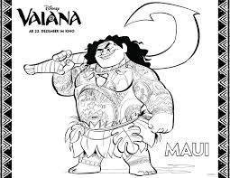Ausmalbilder Vaiana Maui Ausmalen Vaiana Ausmalbilder Vaiana Disney Farben