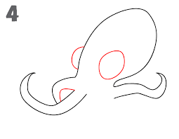 Draw a second, slightly smaller, circle overlapping the first. Octopus Eye Drawing Easy Novocom Top