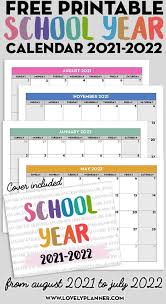 Ideal for use as a work calendar, church calendar, planner, scheduling reference, etc. Free Printable 2021 2022 Monthly School Calendar Template Lovely Planner