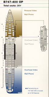 vintage airline seat map united airlines boeing 747 400 op