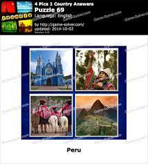 The solutions can be read directly on this topic. 4 Pics 1 Country Puzzle 69 Game Solver