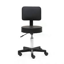 Professional Adjustable Drafting Stool Chanmol Multi Adjustable Salon Stool Saddle Chair With Back Fo Stools With Backs Black Office Chair Leather Swivel Chair