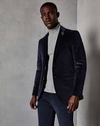 Pantolon Ceket Kombinleri Lacivert Kadife Blazer Balikci Yaka Gri Kazak Koyu Mavi Pantolon Mavi Pantolon Blazer Ceket Pantolon