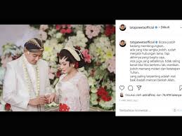 Sosok suami baru tata janeeta memang belum jelas benar. Tata Janeeta Bagikan Momen Pernikahan Dengan Brotoseno