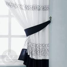 black and white kitchen curtains images