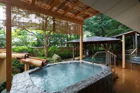 日式空間設計觀察 日本溫泉旅宿巡禮 福島県あだたら高原岳温泉 outdoor decor hot tub outdoor