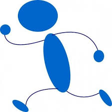 Stick Figure Running Blue Stick Man Clip Art Free Vector In Open Office Drawing Clipartcow Strichzeichnung Strichm Clipart Kostenlos