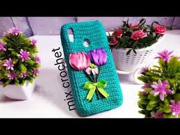 جراب موبايل كروشيه للظهر اصنعى بنفسك سهل وبسيط جدا الموديل رقم ٢ Youtube Diy Crochet Crochet Mobile Crochet Art