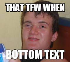 Since most memes use the same font, all you do is train google's tesseract ocr with this font and use it on these memes. Bottom Text Know Your Meme