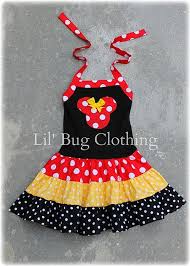 Black And Yellow Outfits For Kids Minnie Mouse Red Yellow Dress Minnie Mouse Outfit Minnie Mouse Birthday Party Dress Minnie Mouse Girl Clothes Girls Minnie Mouse Outfit Minnie Mouse Outfits Tiered Halter Dress