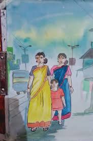 Drawing digitally requires 3 things. Market Scene Drawings Composition Drawing Painting