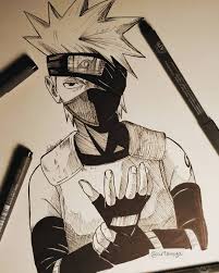 Kakashi Sensei Anbu Or Jonin Follow Me Artensya Kakashi Anime Drawings
