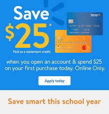 Maybe you would like to learn more about one of these? Walmart Online Only Open A Walmart Credit Card Save 25 When You Spend 25 Milled