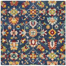 Free shipping and returns on all purchases. Safavieh Aspen 7 Square Hand Tufted Wool Rug In Navy And Red Apn510n 7sq