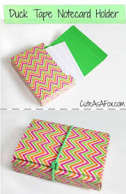 Here's my diy business card holder tutorial using card stock, duct tape, fabric glue, staples and bias tape (i didn't have yellow ribbon). 27 Duct Tape Crafts For A Sticky Situation Craftsy Hacks