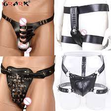 PU Leather Penis Bondage Pants Male Chastity Cage Belt Device BDSM Harness  Sex Toys for Men Underwear Lock Adult Erotic Products| | - AliExpress