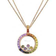 Chopard Happy Diamonds Joaillerie Rainbow Sapphire Pendant Sapphire Pendant Rainbow Sapphires Pendant
