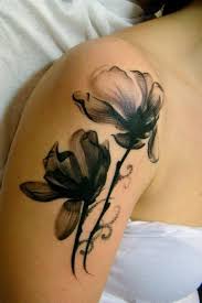 Black And White Watercolor Tattoo Black And White Flower Watercolor Tattoo Tatuirovki Tela Zhenskie Tatuirovki Tatu S Kruzhevom