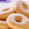 Donat adalah makanan yang digoreng terbuat dari tepung terigu, gula, telur dan mentega atau margarin. 1