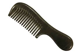 It easily gets through thick hair as the teeth are wide apart. Wide Tooth Black Sandalwood Hair Comb Brush With Handle Wc003