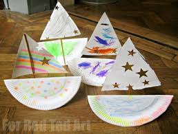 Parenting » smart strategies » kindergarten learning games and activities. Rocking Paper Plate Boat Red Ted Art Make Crafting With Kids Easy Fun