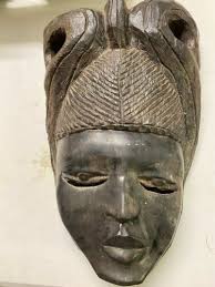 STUNNING Metal Work ~ Large African Designers Metal Masks