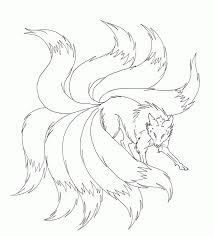 Kids should understand the boundaries. A Nine Tailed Fox Coloring For Kids Fox Coloring Pages Ikids Coloring Home