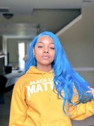 If the world could be powered by the number of times. Electric Blue Hair Black Girl Quaebella