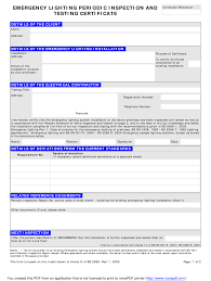 Emergency light inspection form free editable template : Emergency Lighting Certificate Fill Online Printable Fillable Blank Pdffiller