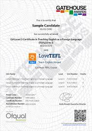 Read our faq on how to get tefl certified. Accredited Tefl Courses Regulated By The Uk Us Government I To I